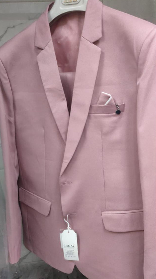 Club AK Men's Premium Dusty Pink Suit for Men