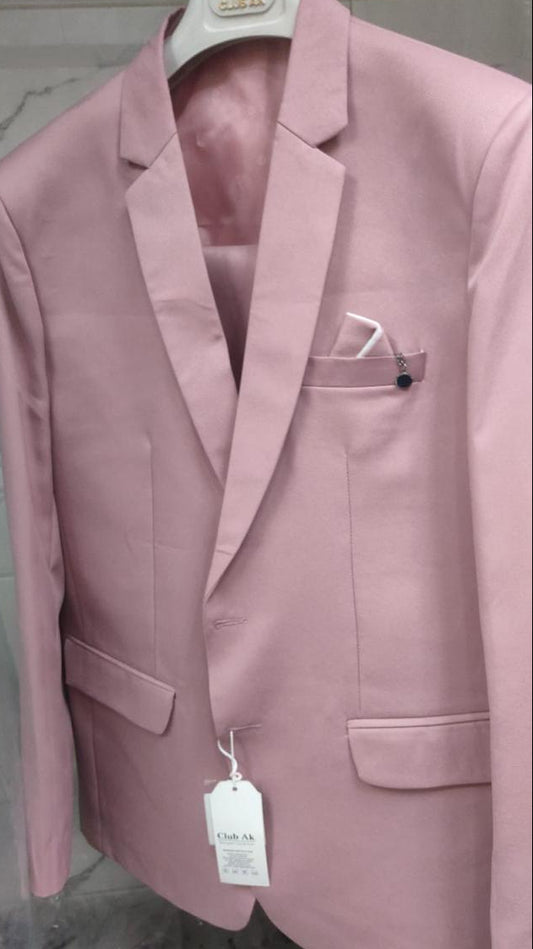 Club AK Men's Premium Dusty Pink Suit for Men