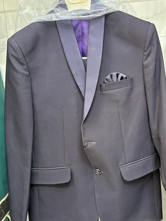 Club AK Men's Black Tuxedo Suit Set