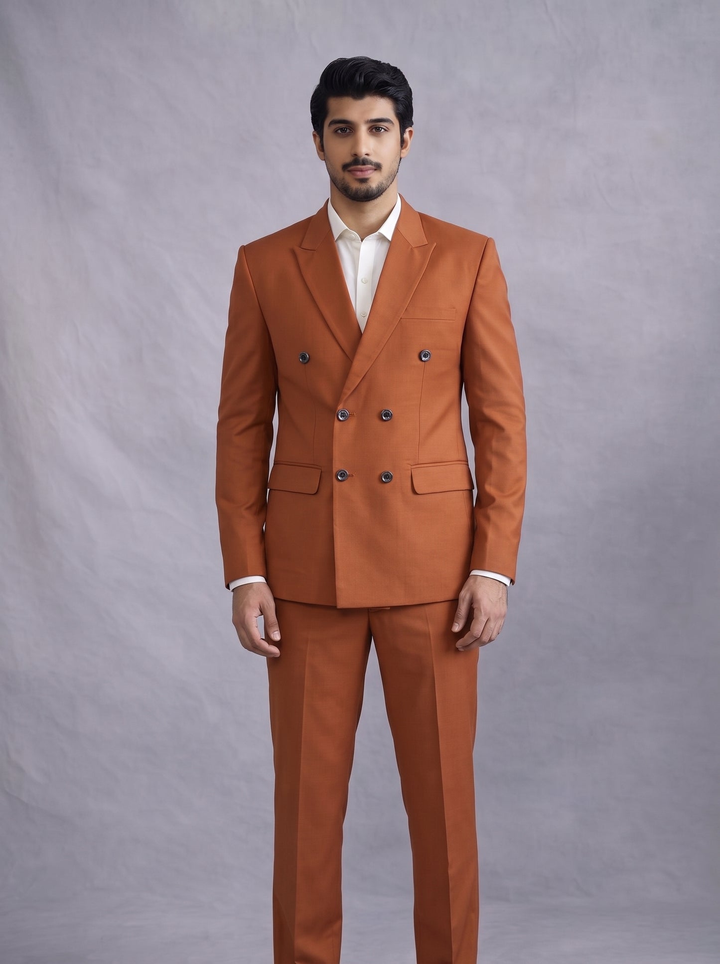 Club AK Men's Double Breasted Suit | Premium Wedding & Party Wear | Slim Fit