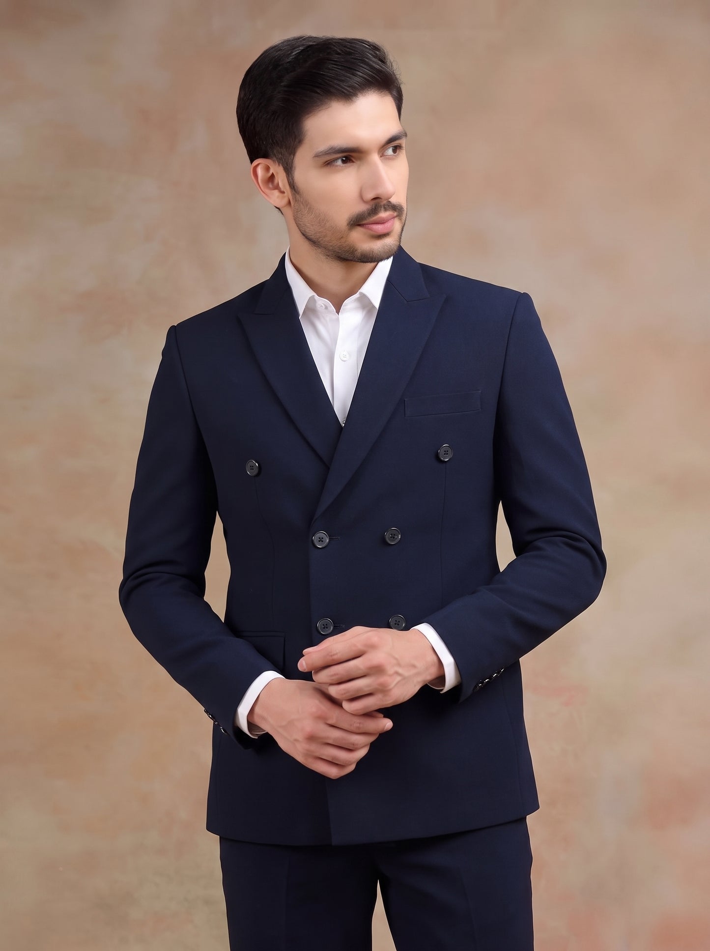 CLUB AK Men's Premium Double-Breasted Suit for Men | Wedding Collection