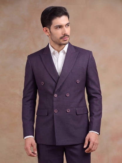 CLUB AK Men's Premium Double-Breasted Suit for Men | Wedding Collection
