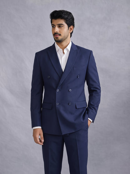 Club AK Men's Double Breasted Suit | Premium Wedding & Party Wear | Slim Fit
