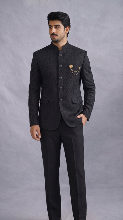 Club AK Men's Embroidered Jodhpuri Suit | Premium Bandhgala Wedding, Reception & Party Wear