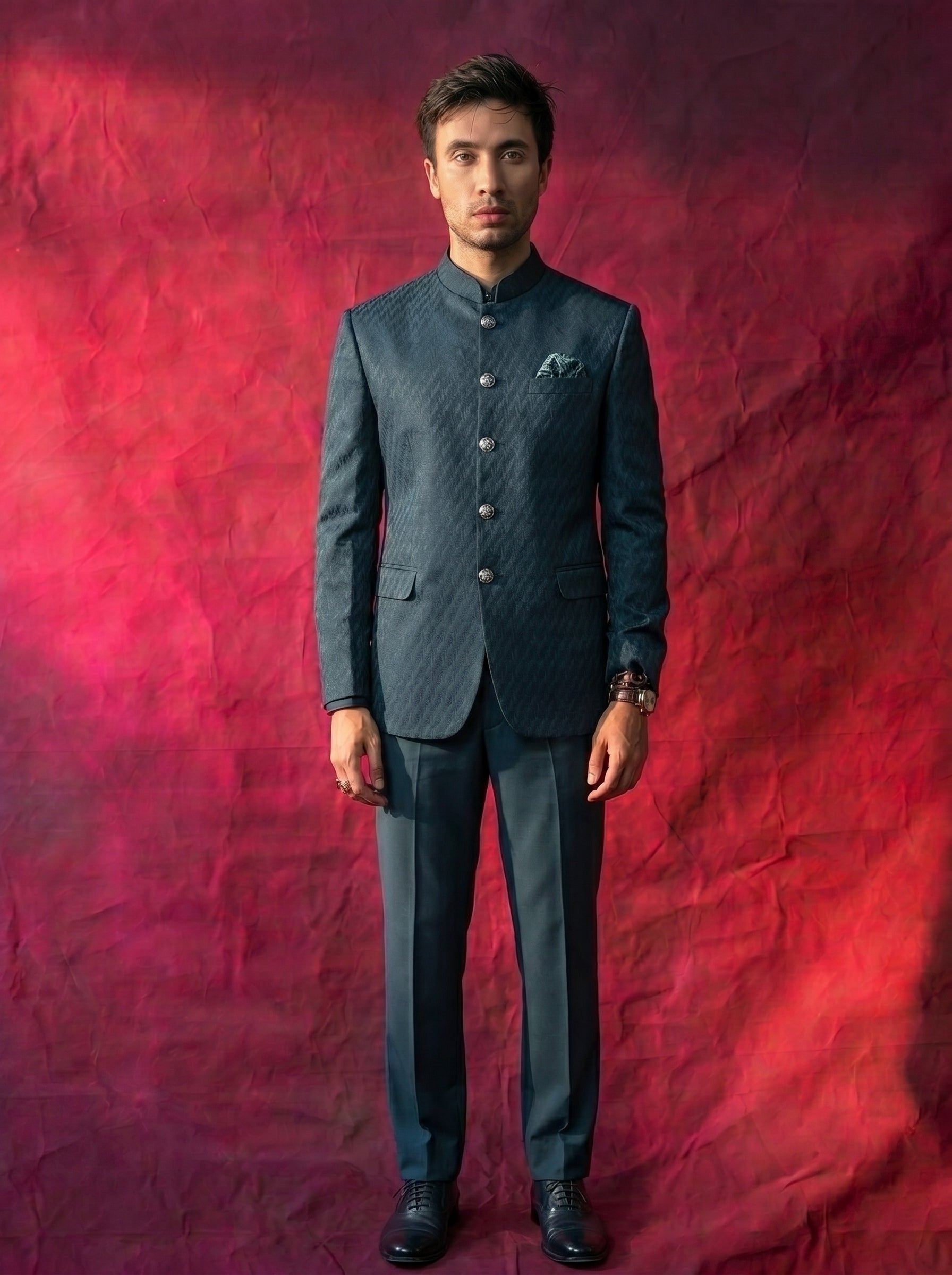 Jodhpuri green Suits with Pant for Men for Wedding